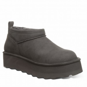 Buty na Platformie Damskie Bearpaw Retro Super Shorty Vegan Szare | GDY8926HO