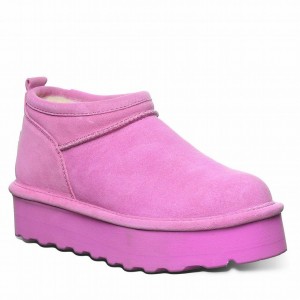 Buty na Platformie Damskie Bearpaw Retro Super Shorty Fioletowe | KBP5347EM