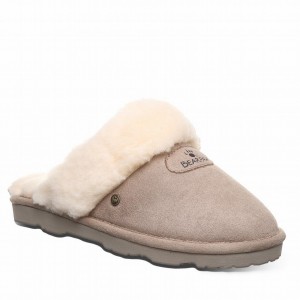 Kapcie Damskie Bearpaw Effie Vegan Brązowe | RGW79OF