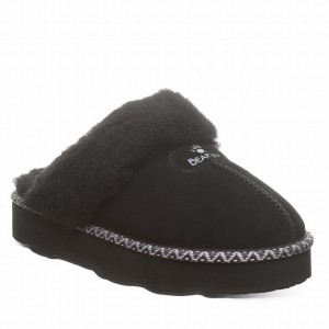 Kapcie Damskie Bearpaw Loki Platform Lo Deco Czarne | KRT3241JU