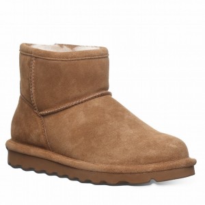 Kozaki Damskie Bearpaw Alyssa Wide Brązowe | NAH256CG