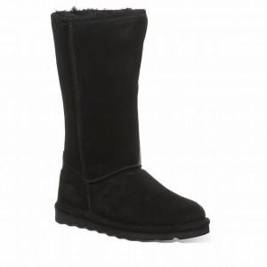 Kozaki Damskie Bearpaw Elle Tall Wide Czarne | FNW5560VN