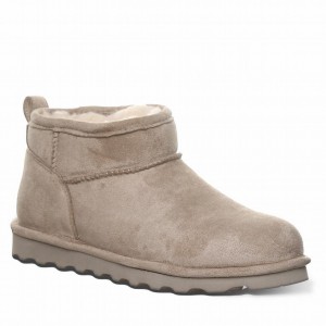 Kozaki Damskie Bearpaw Shorty Vegan Szare | GQH626NG