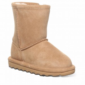 Kozaki Dziecięce Bearpaw Elle Toddler Zipper Brązowe | ZDI3283EL