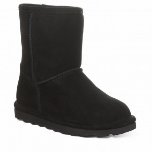 Kozaki Dziecięce Bearpaw Elle Youth Czarne | DBX9552HE