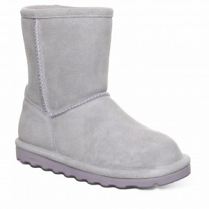 Kozaki Dziecięce Bearpaw Elle Youth Szare | PID6468SU