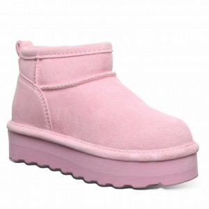 Kozaki Dziecięce Bearpaw Retro Shorty Youth Różowe | XYZ6678GF