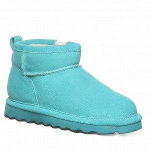 Kozaki Dziecięce Bearpaw Shorty Youth Niebieskie | MTZ7892JV