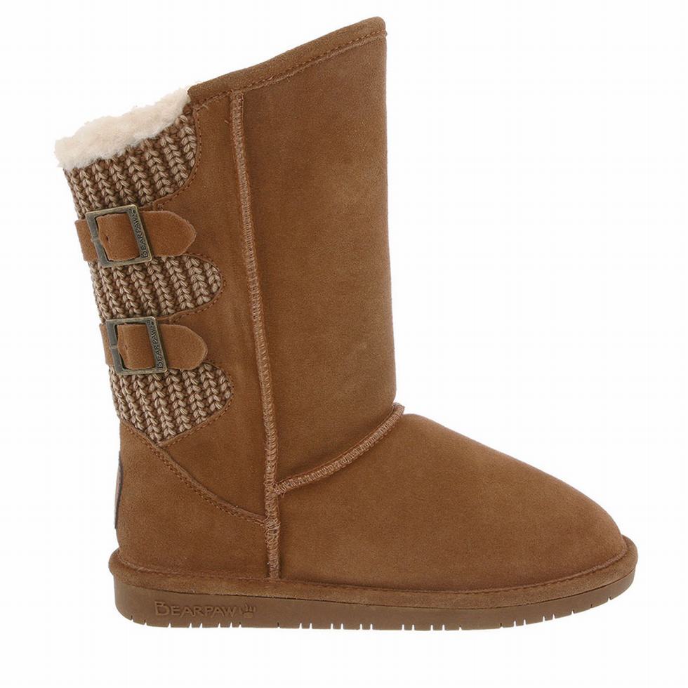 Buty Wysokie Damskie Bearpaw Boshie Brązowe | APL1214FP