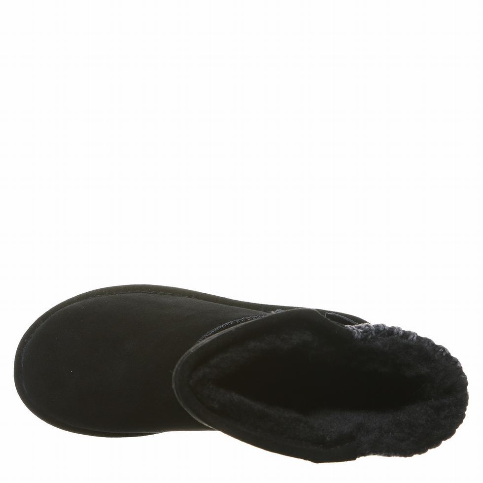 Buty Wysokie Damskie Bearpaw Boshie Wide Czarne | AXM5374SR