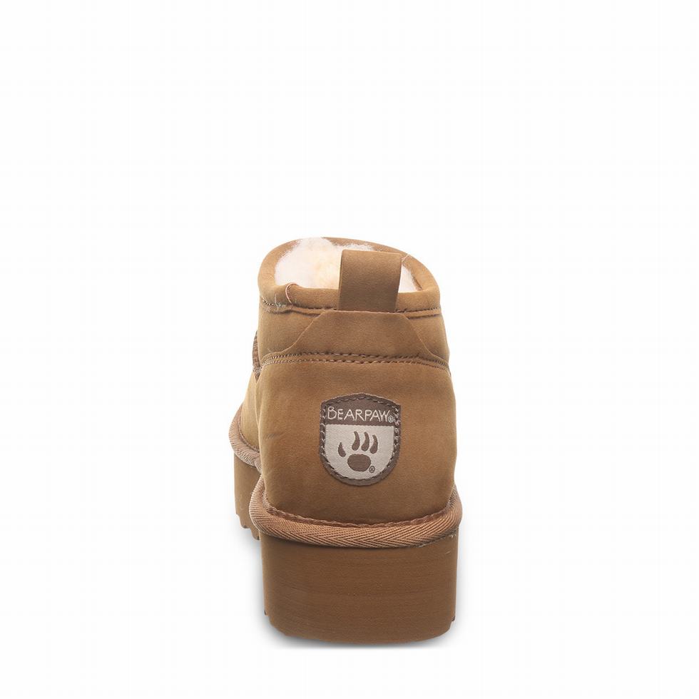 Buty na Platformie Damskie Bearpaw Retro Super Shorty Vegan Brązowe | MFL218XQ