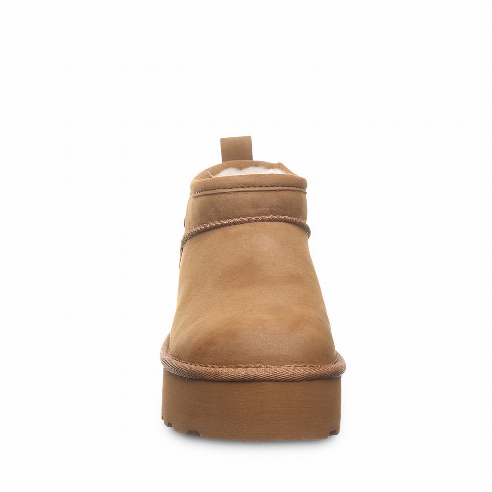 Buty na Platformie Damskie Bearpaw Retro Super Shorty Vegan Brązowe | MFL218XQ