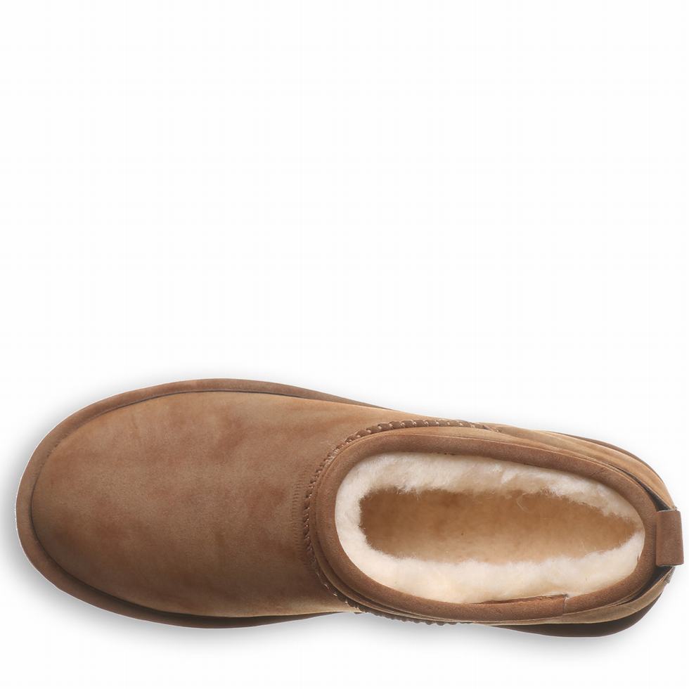 Buty na Platformie Damskie Bearpaw Retro Super Shorty Vegan Brązowe | RCH159AN