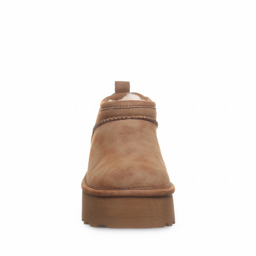 Buty na Platformie Damskie Bearpaw Retro Super Shorty Vegan Brązowe | RCH159AN