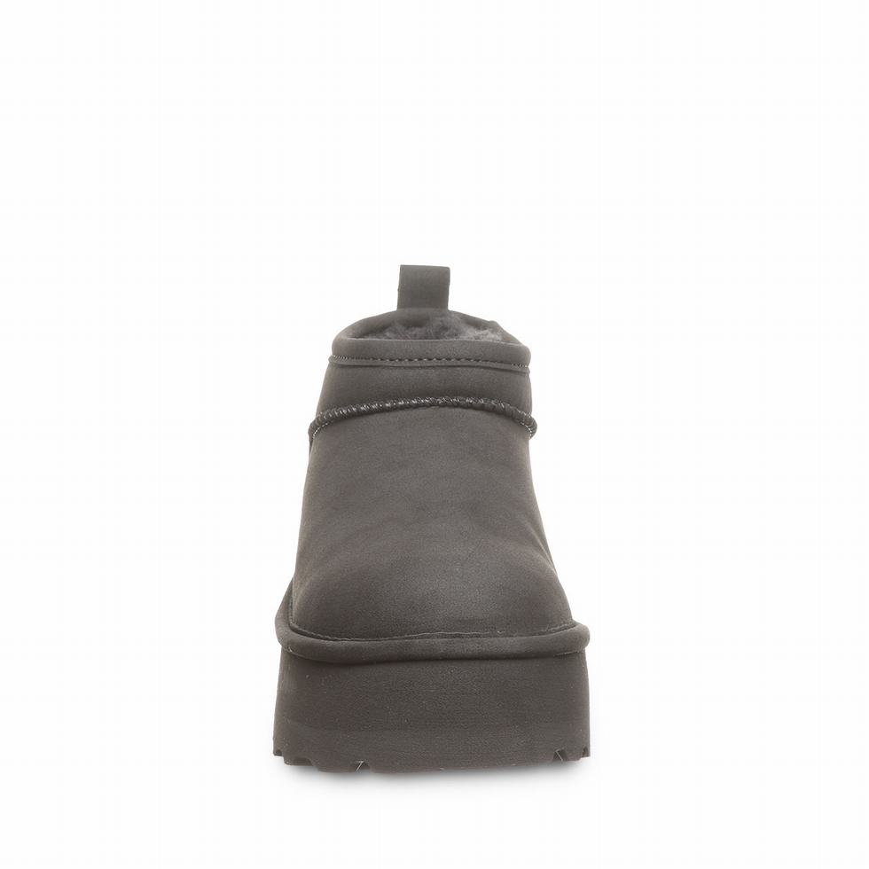 Buty na Platformie Damskie Bearpaw Retro Super Shorty Vegan Szare | GDY8926HO