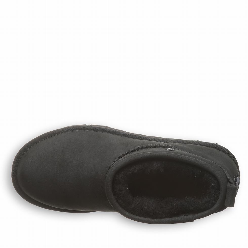 Buty na Platformie Damskie Bearpaw Retro Super Shorty Vegan Czarne | APP6366LB