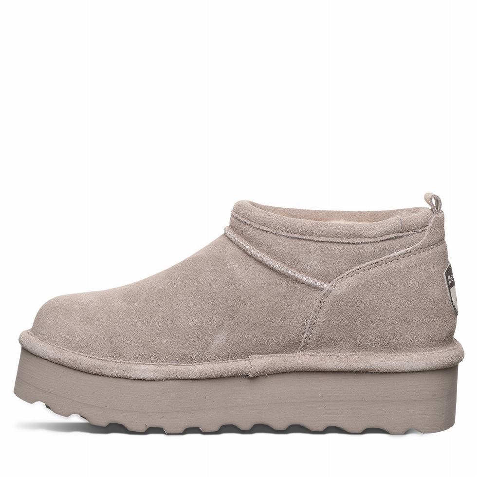 Buty na Platformie Damskie Bearpaw Retro Super Shorty Szare | MCA1975SH