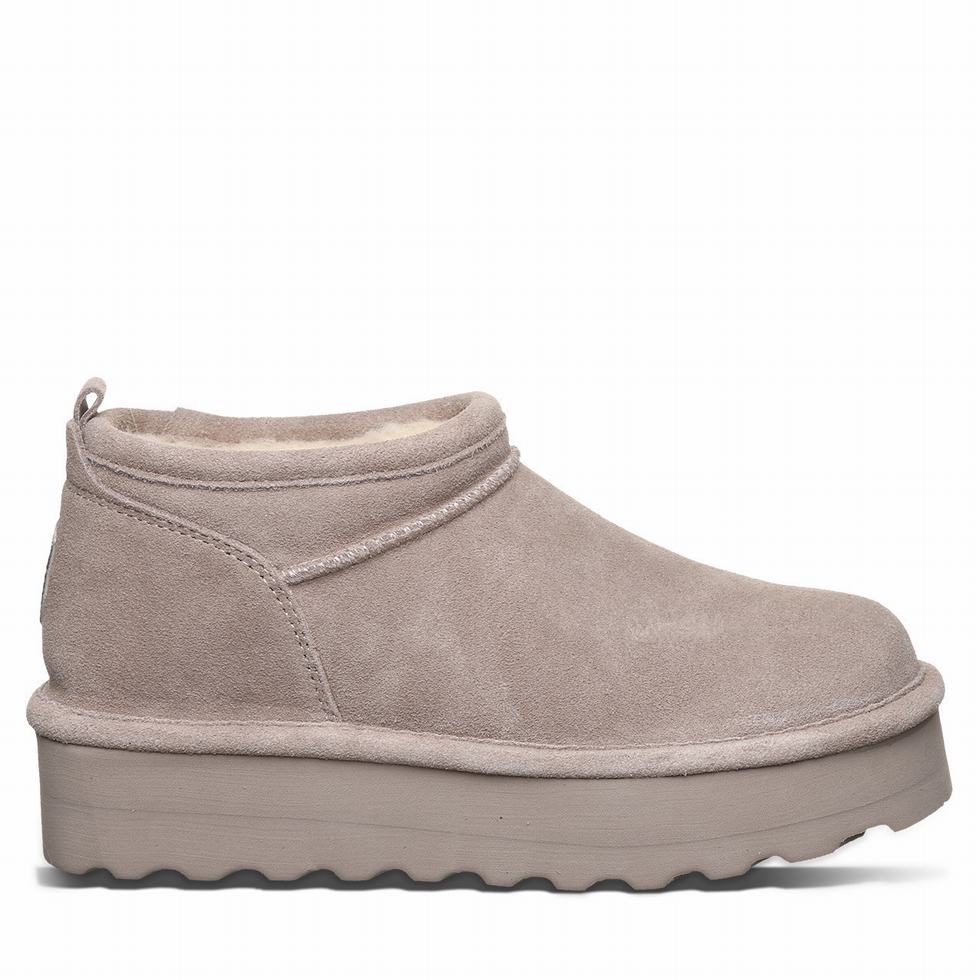 Buty na Platformie Damskie Bearpaw Retro Super Shorty Szare | MCA1975SH