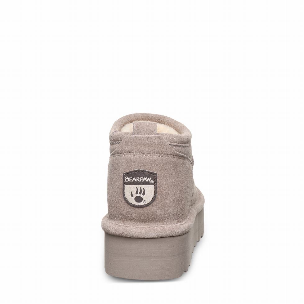 Buty na Platformie Damskie Bearpaw Retro Super Shorty Szare | MCA1975SH