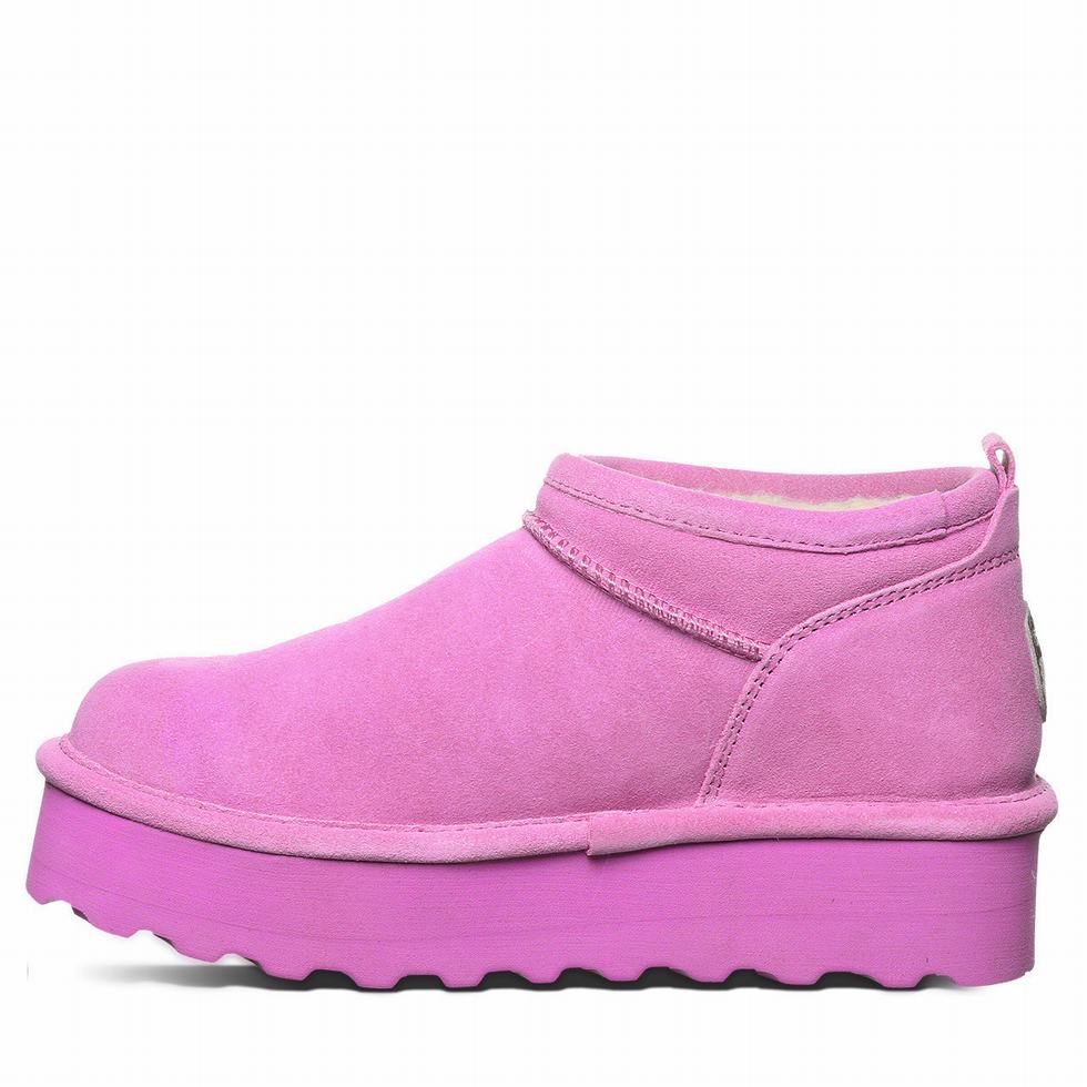 Buty na Platformie Damskie Bearpaw Retro Super Shorty Fioletowe | KBP5347EM