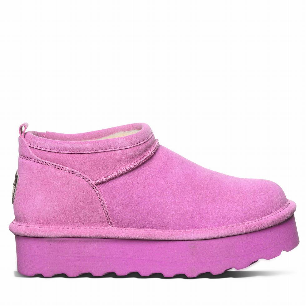 Buty na Platformie Damskie Bearpaw Retro Super Shorty Fioletowe | KBP5347EM