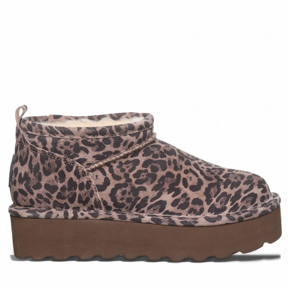 Buty na Platformie Damskie Bearpaw Retro Super Shorty Brązowe | EGN9069KV