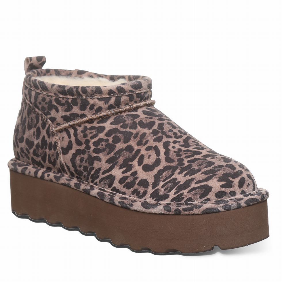 Buty na Platformie Damskie Bearpaw Retro Super Shorty Brązowe | EGN9069KV