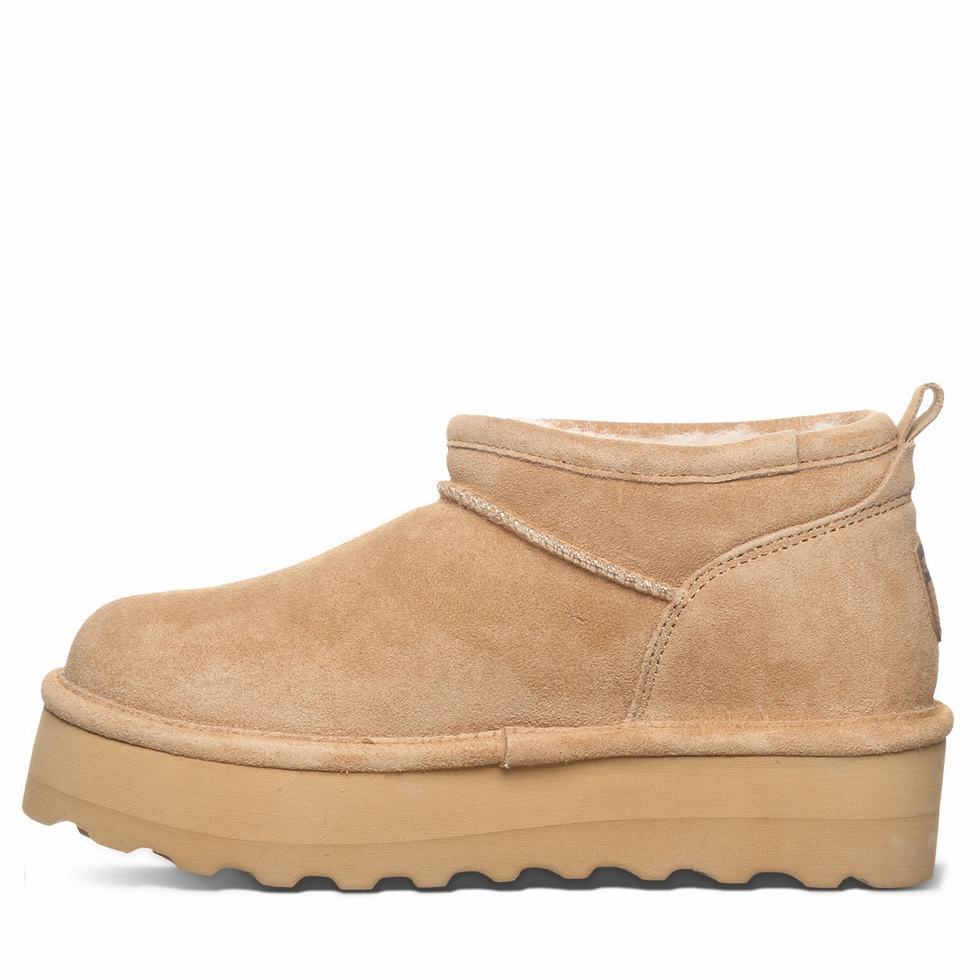 Buty na Platformie Damskie Bearpaw Retro Super Shorty Brązowe | BST8081MQ