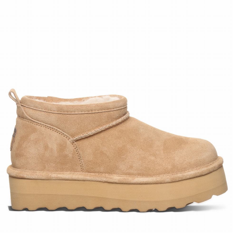 Buty na Platformie Damskie Bearpaw Retro Super Shorty Brązowe | BST8081MQ