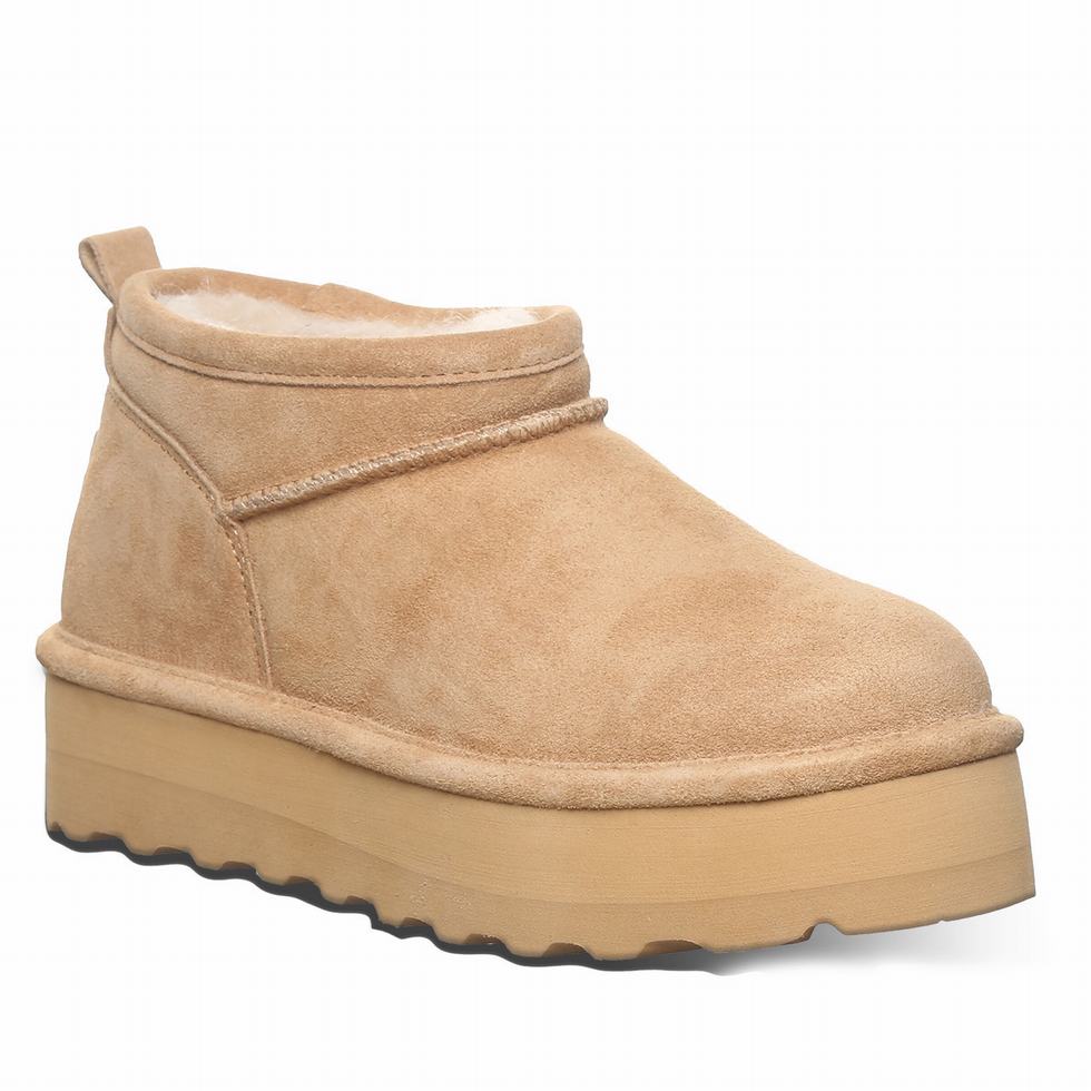 Buty na Platformie Damskie Bearpaw Retro Super Shorty Brązowe | BST8081MQ