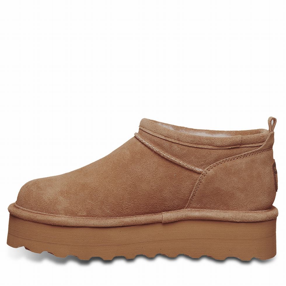 Buty na Platformie Damskie Bearpaw Retro Super Shorty Brązowe | NCB7749DJ