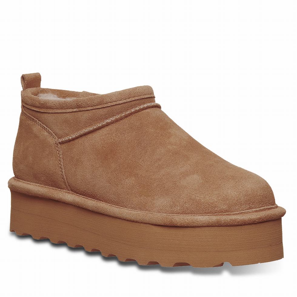 Buty na Platformie Damskie Bearpaw Retro Super Shorty Brązowe | NCB7749DJ