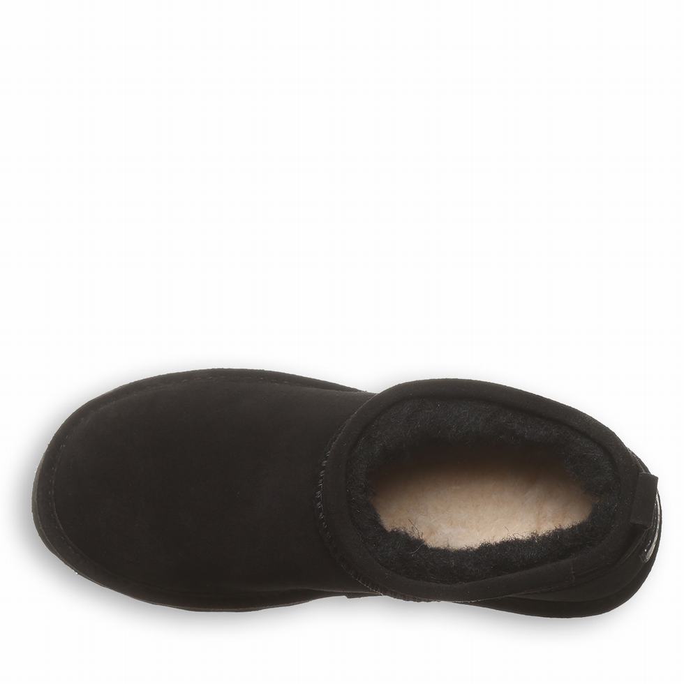 Buty na Platformie Damskie Bearpaw Retro Super Shorty Czarne | OMS6370AI