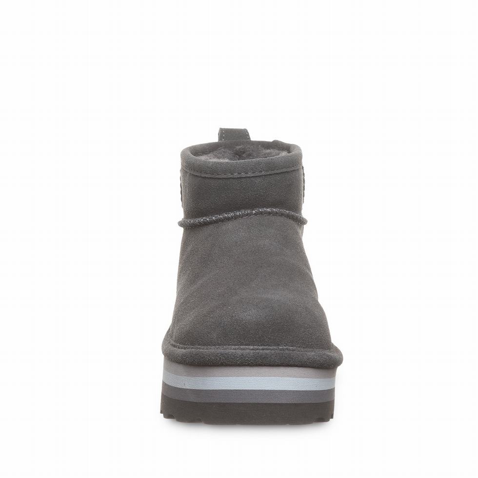 Buty na Platformie Damskie Bearpaw Retro Shorty Szare | OZY8488YE