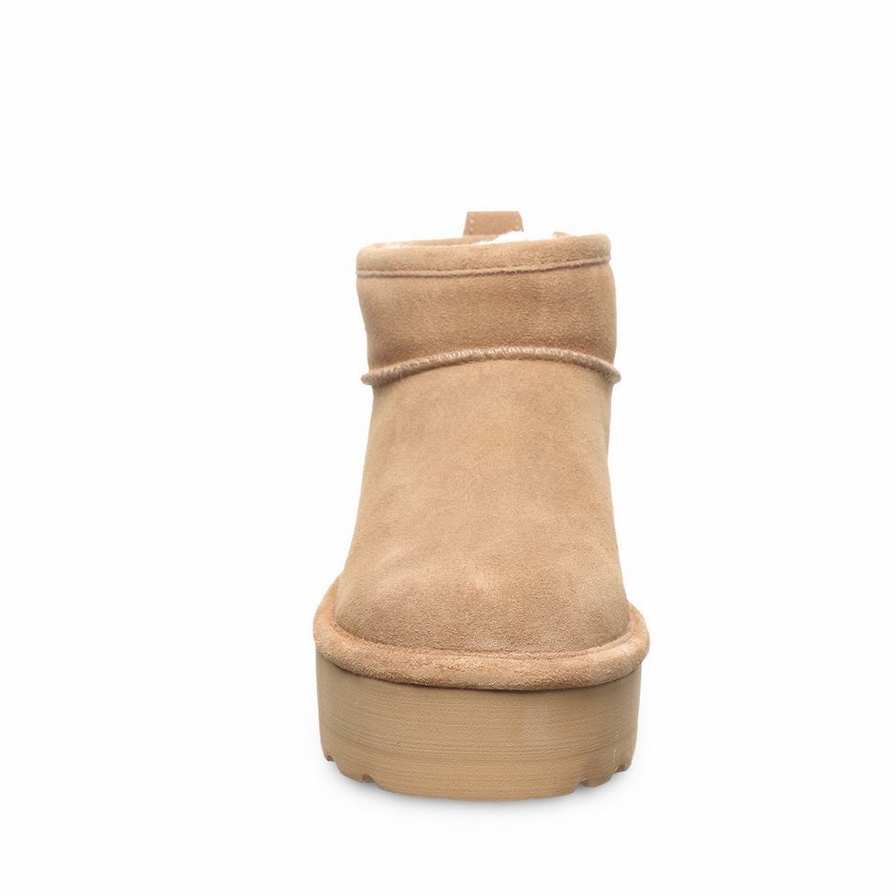 Buty na Platformie Damskie Bearpaw Retro Shorty Brązowe | FPI1421EQ