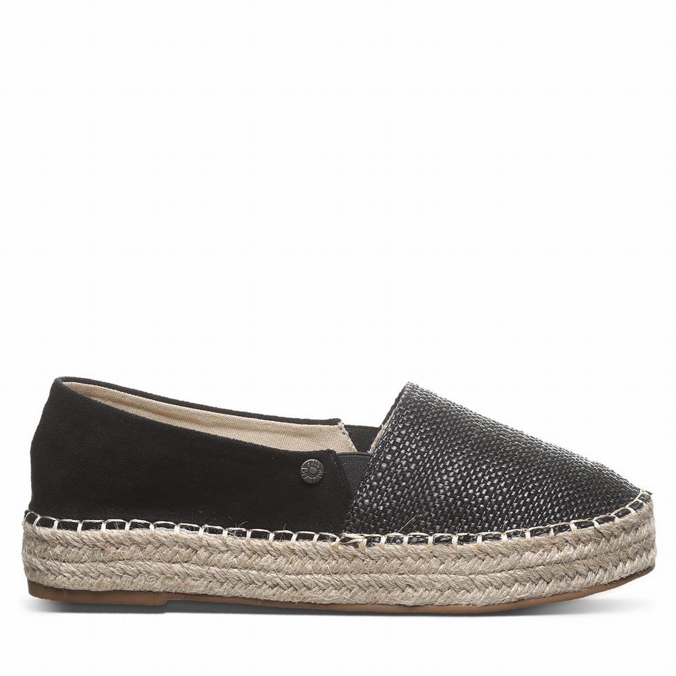 Espadryle Damskie Bearpaw Macchiato Czarne | OOG7867PB