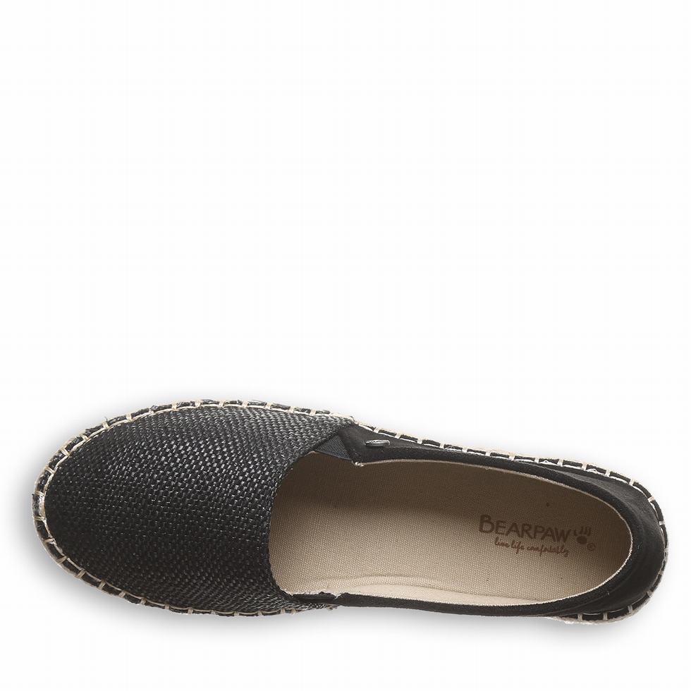 Espadryle Damskie Bearpaw Macchiato Czarne | OOG7867PB