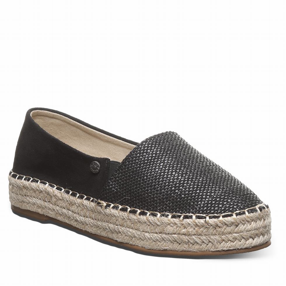 Espadryle Damskie Bearpaw Macchiato Czarne | OOG7867PB