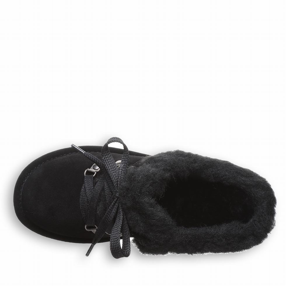 Kapcie Damskie Bearpaw Cedar Czarne | GFI8673ET