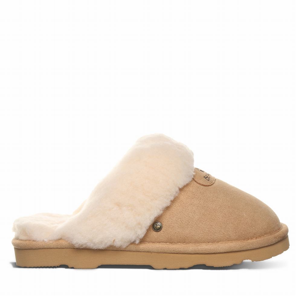 Kapcie Damskie Bearpaw Effie Vegan Brązowe | QJQ4221AK