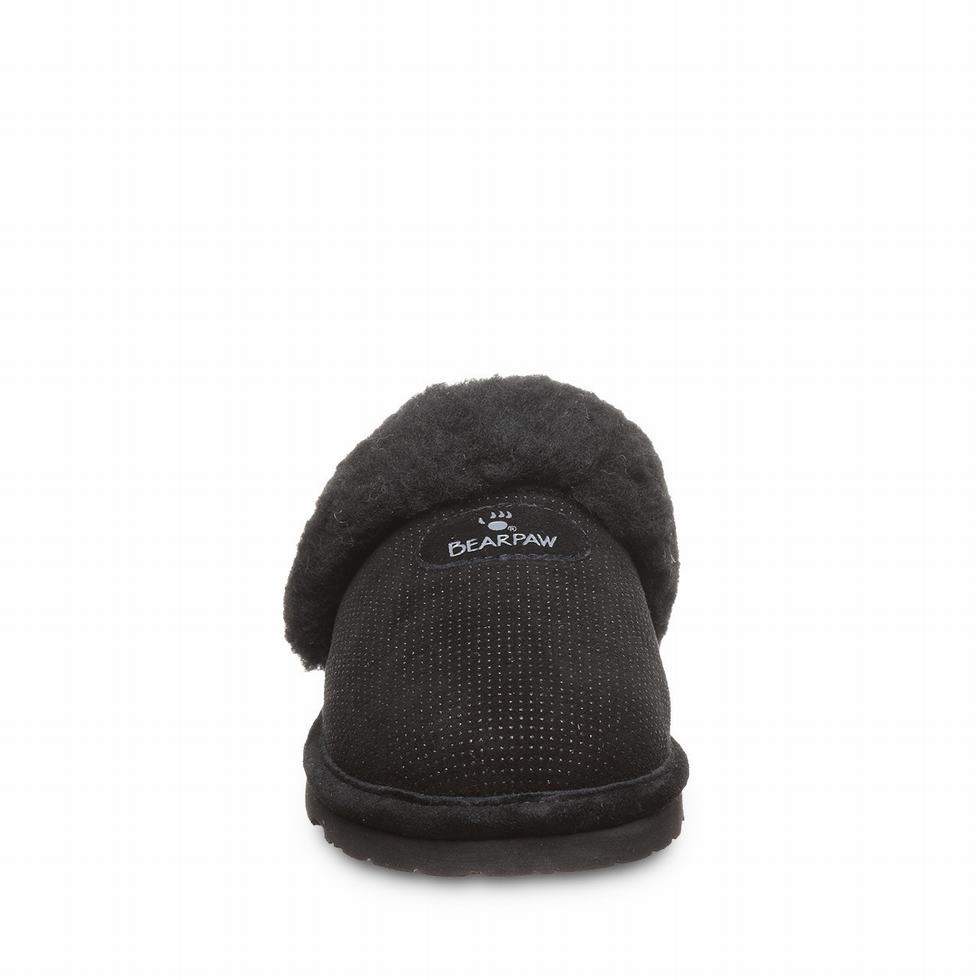 Kapcie Damskie Bearpaw Loki Exotic Czarne | ETG10013YP