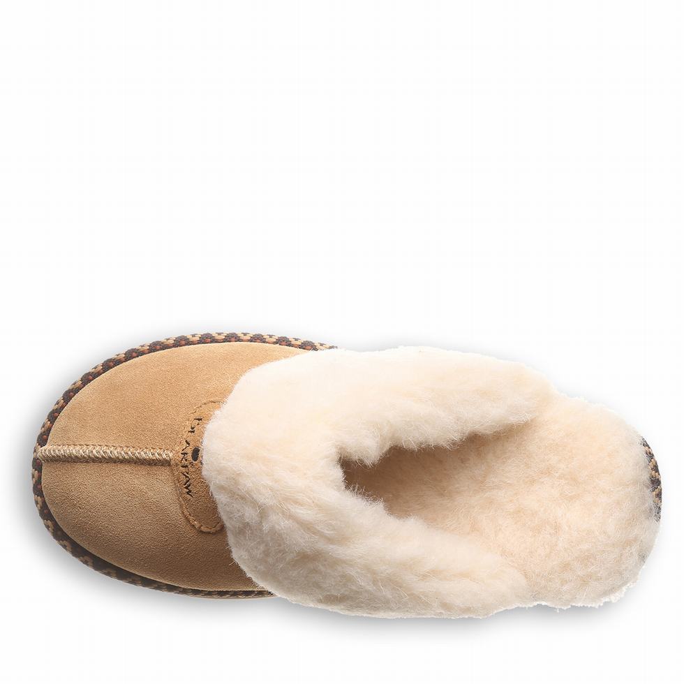 Kapcie Damskie Bearpaw Loki Platform Lo Deco Brązowe | PNF8126JK