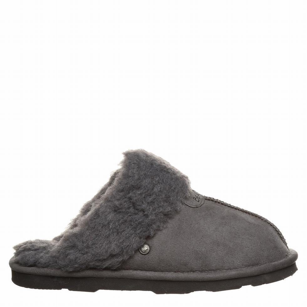 Kapcie Damskie Bearpaw Loki Vegan Czarne | OUG5943LD