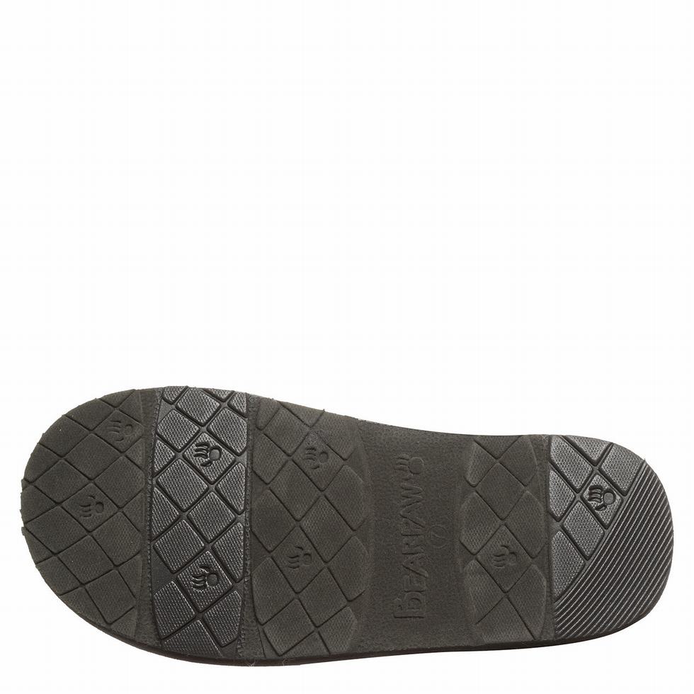 Kapcie Damskie Bearpaw Loki Vegan Czarne | OUG5943LD