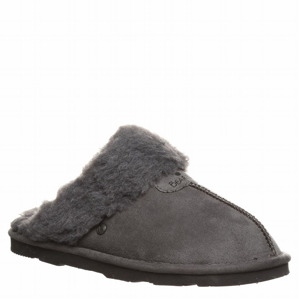 Kapcie Damskie Bearpaw Loki Vegan Czarne | OUG5943LD