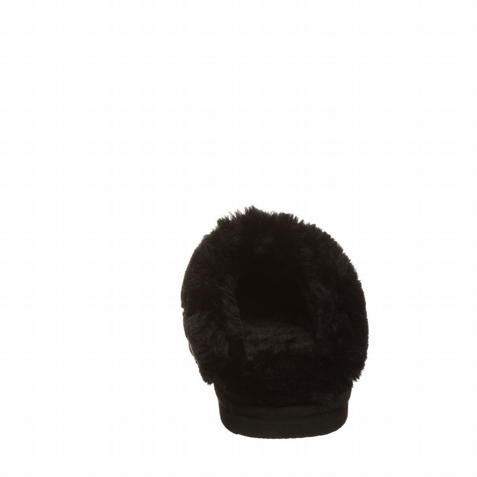 Kapcie Damskie Bearpaw Loki Vegan Czarne | UDU7536CI