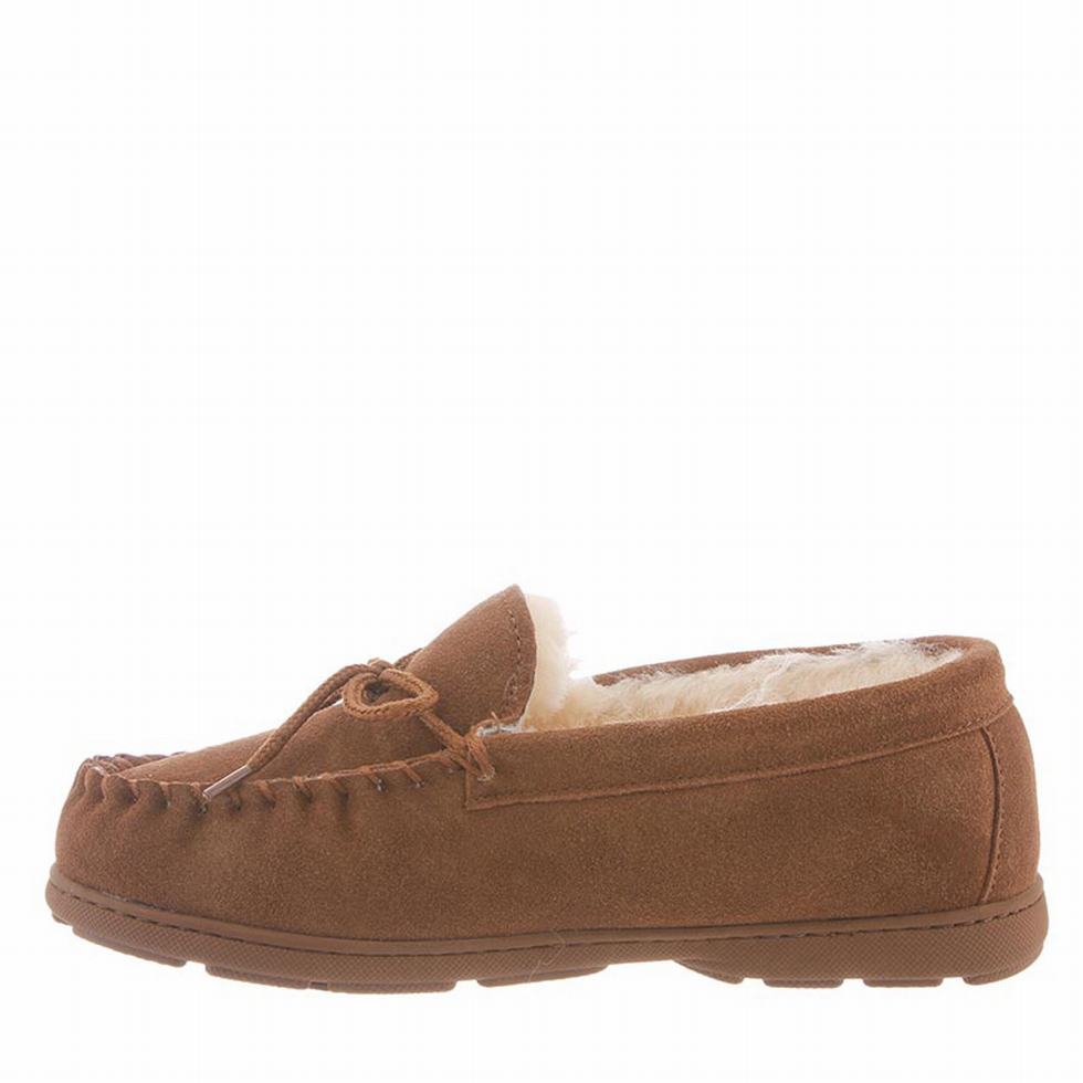 Kapcie Damskie Bearpaw Mindy Wide Brązowe | PCH4667VD