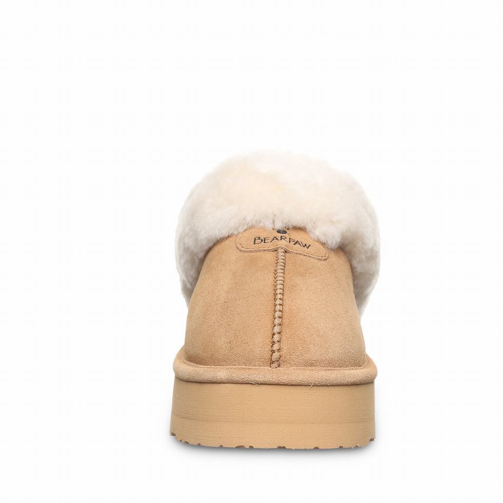 Kapcie Damskie Bearpaw Retro Loki Brązowe | OLK2079ZT