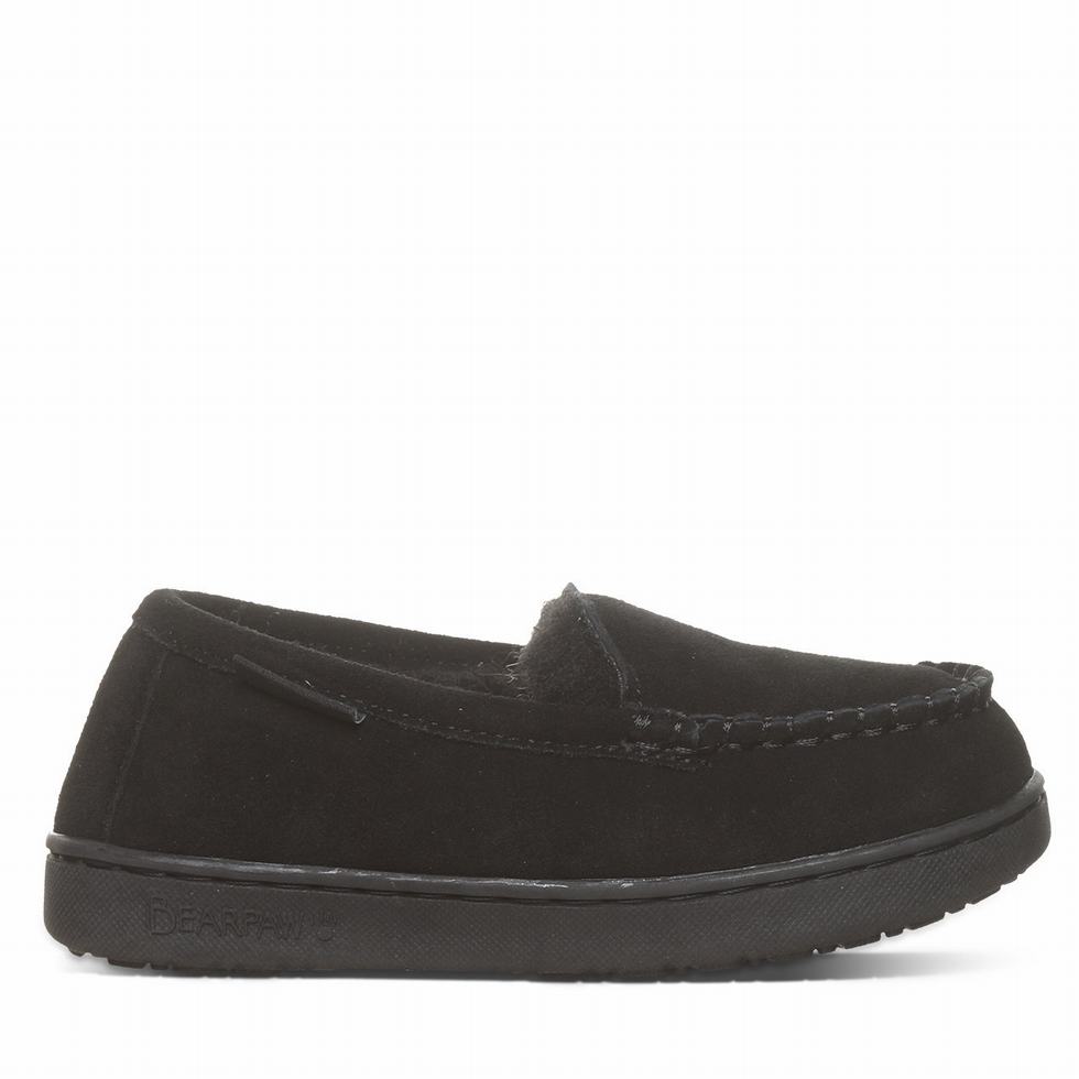 Kapcie Dziecięce Bearpaw Jamie Youth Czarne | PVP6693LQ