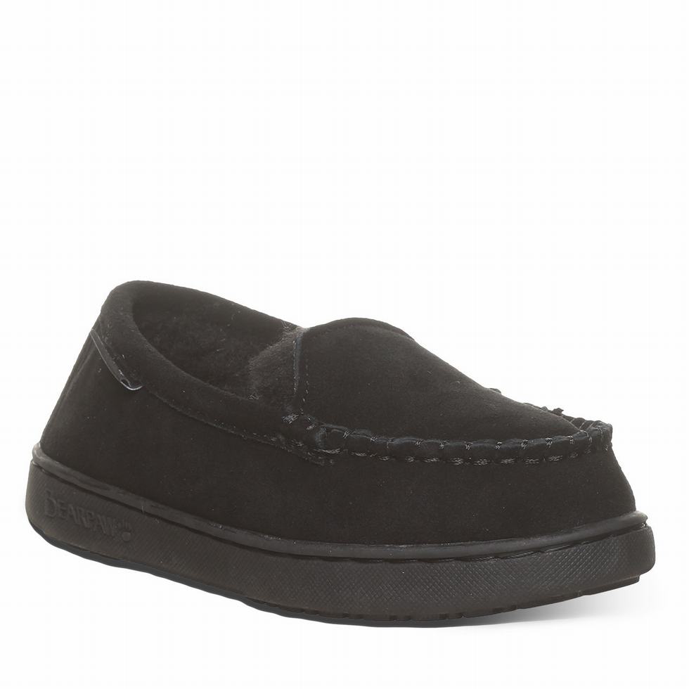 Kapcie Dziecięce Bearpaw Jamie Youth Czarne | PVP6693LQ